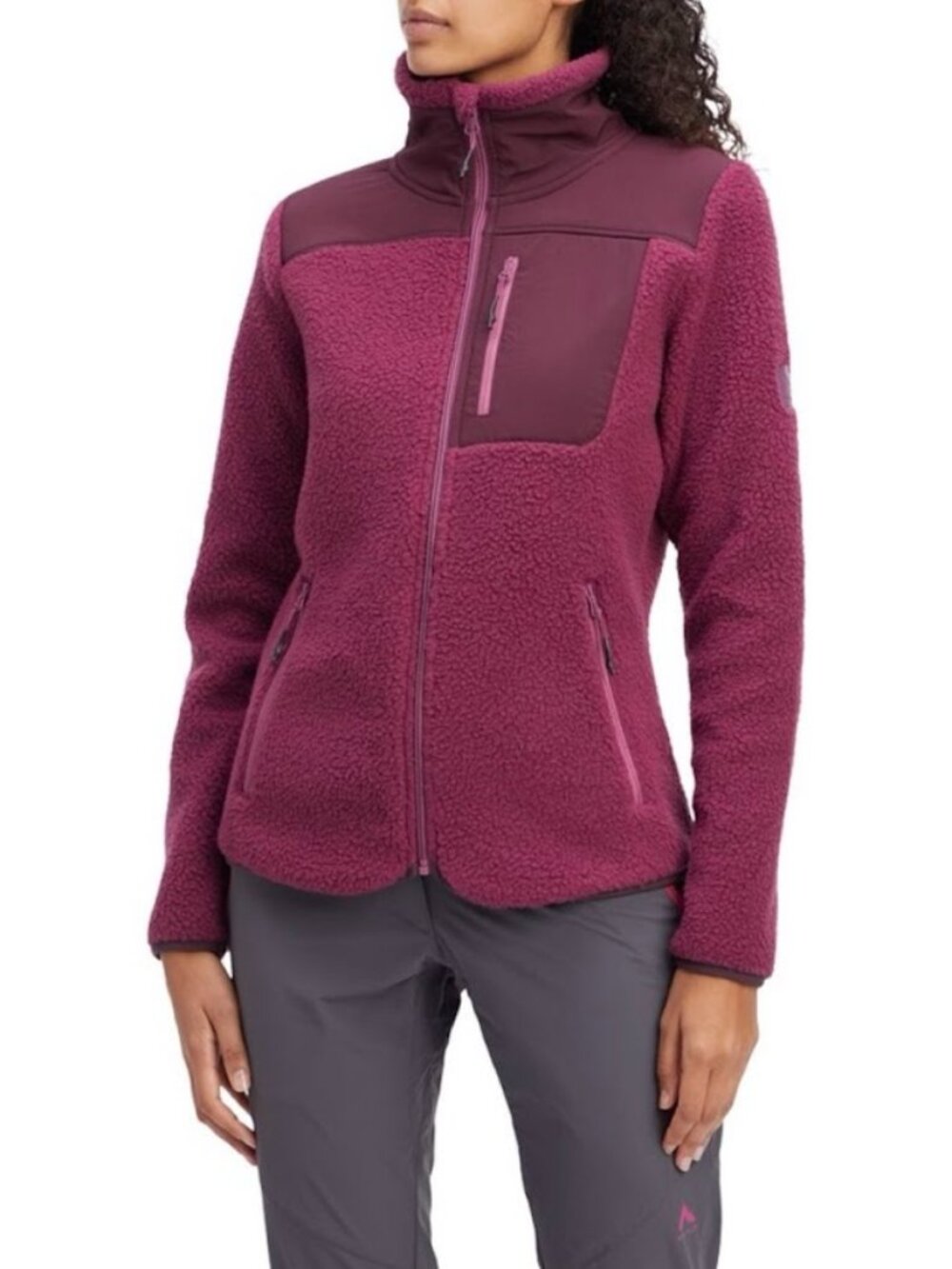 McKINLEY Malla Full-Zip Teddy Fleece Top XS